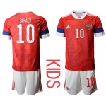 Youth 2021 European Cup Russia red home 10 Soccer Jerseys