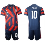 Men 2020-2021 National team United States away 10 blue Nike Soccer Jersey