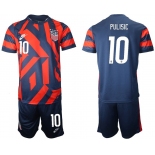 Men 2020-2021 National team United States away 10 blue Nike Soccer Jersey