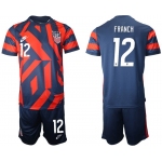 Men 2020-2021 National team United States away 12 blue Nike Soccer Jersey