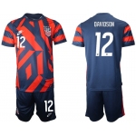 Men 2020-2021 National team United States away 12 blue Nike Soccer Jerseys