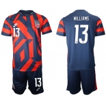 Men 2020-2021 National team United States away 13 blue Nike Soccer Jersey