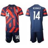 Men 2020-2021 National team United States away 14 blue Nike Soccer Jersey