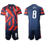 Men 2020-2021 National team United States away 8 blue Nike Soccer Jersey