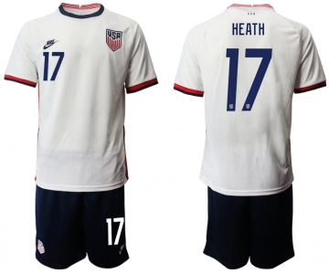 Men 2020-2021 Season National team United States home white 17 Soccer Jersey