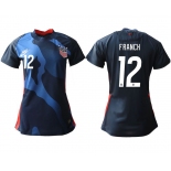 Women 2020-2021 Season National Team America away aaa 12 blue Soccer Jerseys1