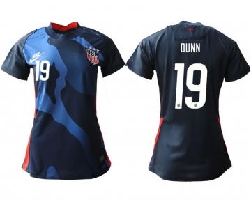 Women 2020-2021 Season National Team America away aaa 19 blue Soccer Jerseys