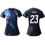 Women 2020-2021 Season National Team America away aaa 23 blue Soccer Jerseys