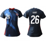 Women 2020-2021 Season National Team America away aaa 26 blue Soccer Jerseys