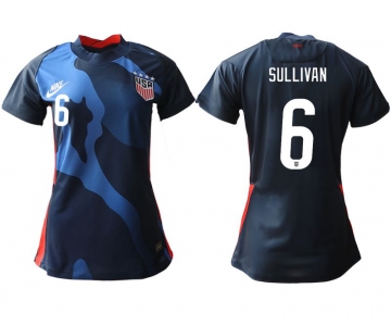 Women 2020-2021 Season National Team America away aaa 6 blue Soccer Jerseys