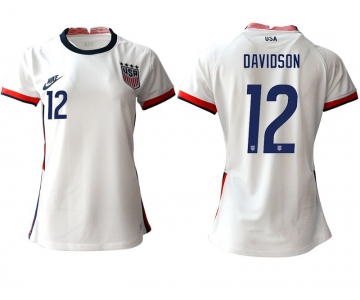 Women 2020-2021 Season National Team America home aaa 12 white Soccer Jerseys