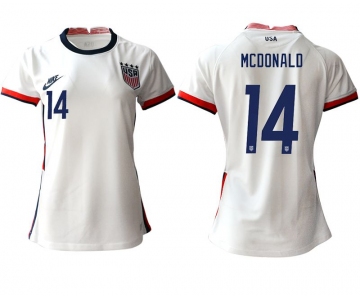 Women 2020-2021 Season National Team America home aaa 14 white Soccer Jerseys