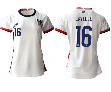 Women 2020-2021 Season National Team America home aaa 16 white Soccer Jerseys