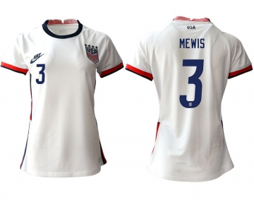 Women 2020-2021 Season National Team America home aaa 3 white Soccer Jerseys