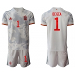 Men 2021 European Cup Spain away white 1Soccer Jersey1