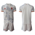 Men 2021 European Cup Spain away white Soccer Jersey