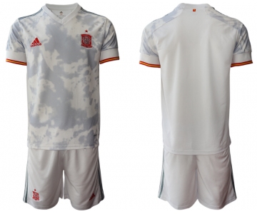 Men 2021 European Cup Spain away white Soccer Jersey