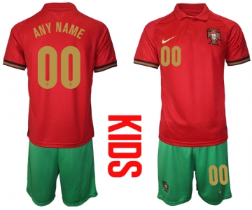 2021 European Cup Portugal home Youth soccer jerseys