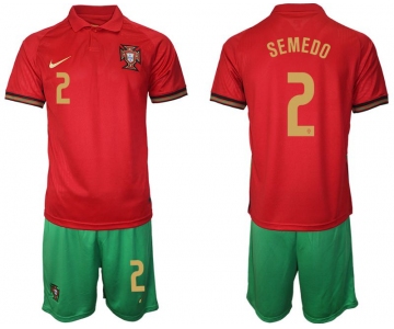 Men 2020-2021 European Cup Portugal home red 2 Nike Soccer Jersey