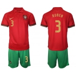 Men 2020-2021 European Cup Portugal home red 3 Nike Soccer Jerseys