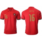 Men 2021 Europe Portugal home AAA version 16 soccer jerseys