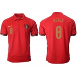 Men 2021 Europe Portugal home AAA version 8 soccer jerseys