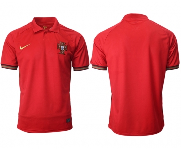 Men 2021 Europe Portugal home AAA version red soccer jerseys