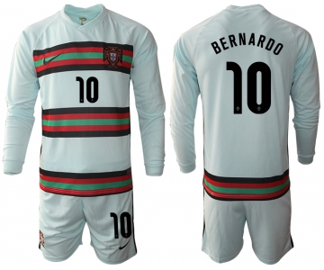 Men 2021 European Cup Portugal away Long sleeve 10 soccer jerseys