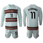 Men 2021 European Cup Portugal away Long sleeve 11 soccer jerseys