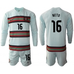 Men 2021 European Cup Portugal away Long sleeve 16 soccer jerseys