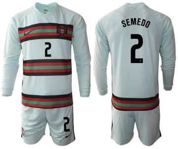 Men 2021 European Cup Portugal away Long sleeve 2 soccer jerseys