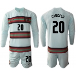 Men 2021 European Cup Portugal away Long sleeve 20 soccer jerseys