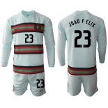 Men 2021 European Cup Portugal away Long sleeve 23 soccer jerseys