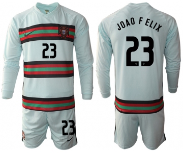 Men 2021 European Cup Portugal away Long sleeve 23 soccer jerseys