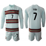 Men 2021 European Cup Portugal away Long sleeve 7 soccer jerseys