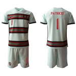 Men 2021 European Cup Portugal away grey 1 Soccer Jersey1