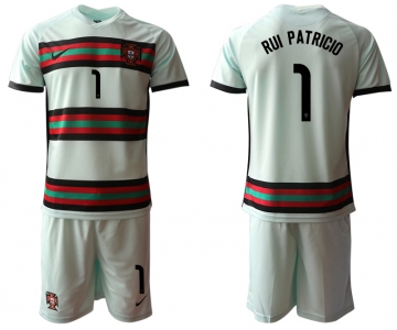 Men 2021 European Cup Portugal away grey 1 Soccer Jersey