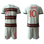 Men 2021 European Cup Portugal away grey 10 Soccer Jersey1