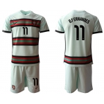 Men 2021 European Cup Portugal away grey 11 Soccer Jersey