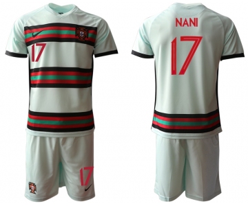 Men 2021 European Cup Portugal away grey 17 Soccer Jersey1