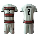 Men 2021 European Cup Portugal away grey 2 Soccer Jersey