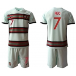 Men 2021 European Cup Portugal away grey 7 Soccer Jersey3