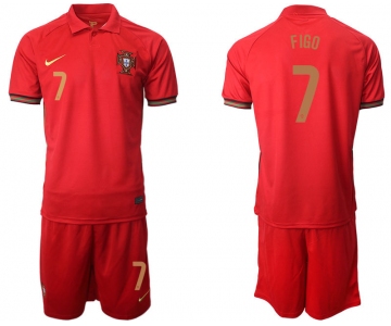 Men 2021 European Cup Portugal home red 7 Soccer Jersey1