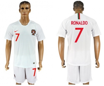 Portugal #7 Ronaldo Away Soccer Country Jersey