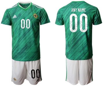 Men 2021 European Cup Northern Ireland green home customized Soccer Jersey