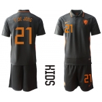 2021 European Cup Netherlands away Youth 21 soccer jerseys