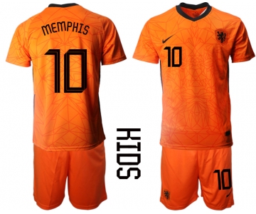 2021 European Cup Netherlands home Youth 10 soccer jerseys