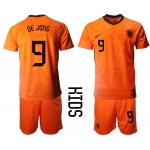 2021 European Cup Netherlands home Youth 9 soccer jerseys