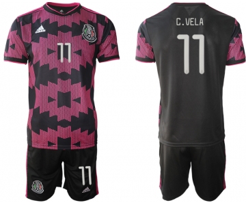 Men 2020-2021 Season National team Mexico home black 11 Soccer Jersey