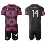 Men 2020-2021 Season National team Mexico home black 14 Soccer Jersey1